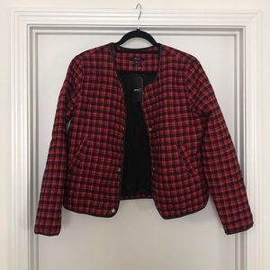 NWT Black and red bomber jacket